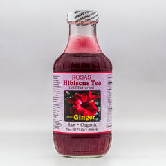 Raw Hibiscus Tea with Ginger
